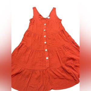 Cozy Co. Women’s Summer V Neck Button Down Casual Swing Tunic Dress